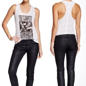 The Kooples Waxed Coated Black Jeans